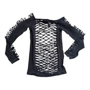 Women's Icon Apparel Cut Out Top, Black, Small, NWOT